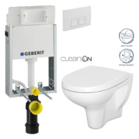 Geberit KOMBIFIX Basic tlačítko DELTA 50 Bílé WC CERSANIT ARTECO + SEDÁTKO 110.100.00.1 50BI AT1