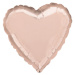 Balónek foliový - Srdce růžové zlaté 43 cm