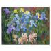 Obrazová reprodukce Irises: Pink, Blue and Gold, 1993, Timothy Easton, 40 × 30 cm