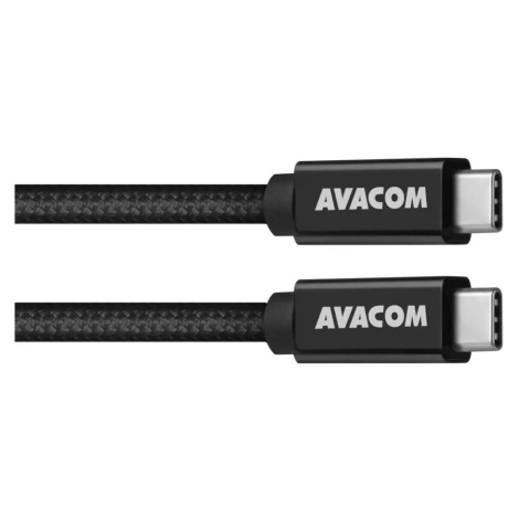 AVACOM datový a nabíjecí kabel USB Type-C - USB Type-C, 100cm, 100W E-Mark, černý