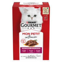 Multibalení Gourmet Mon Petit 2 x 6 ks (12 x 50 g) - hovězí, telecí, jehněčí