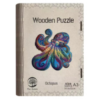 Dřevěné puzzle/Chobotnice A3
