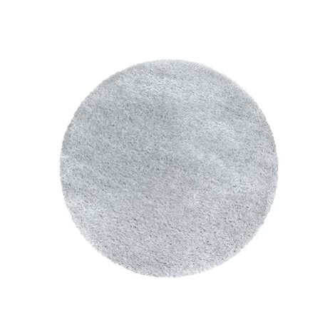 Kusový koberec Brilliant Shaggy 4200 Silver kruh Ayyildiz