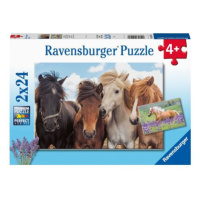 Ravensburger Fotky koní Puzzle 2x24 dílků