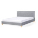 BELIANI postel SENNEZ 180 × 200 cm, šedá