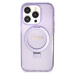 Zadní kryt Guess IML Ring Stand Glitter MagSafe pro Apple iPhone 15 Pro, purple