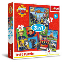 TREFL Puzzle Požárník Sam: Samův den 3v1