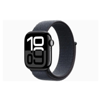 Apple Watch Series 10 GPS 46mm Klavírně černý hliník s inkoustově fialovovým provlékacím sportov