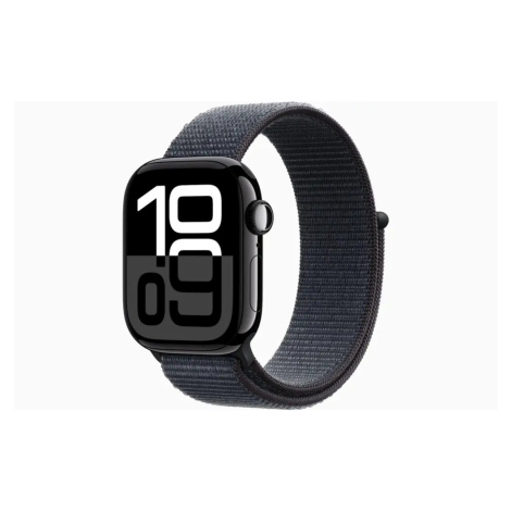 Apple Watch Series 10 GPS 46mm Klavírně černý hliník s inkoustově fialovovým provlékacím sportov