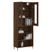 vidaXL Skříň highboard hnědý dub 69,5 x 34 x 180 cm kompozitní dřevo