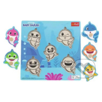 Dřevěná vkládačka Baby Shark - puzzle z kategorie Maxi dílky