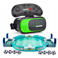 Brýle Vr 3D 360 Stupňů+gamepad V Sadě Se Stolním Fotbálkem