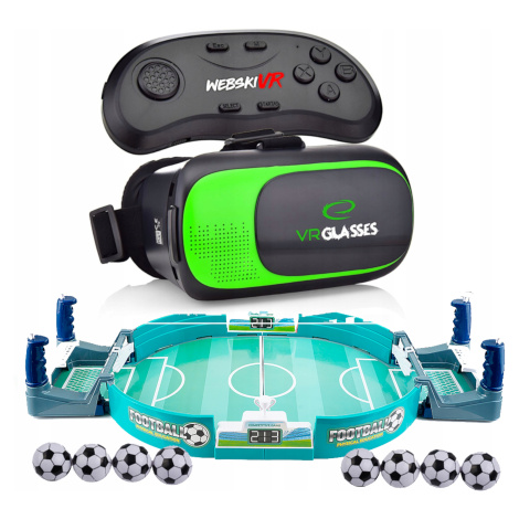 Brýle Vr 3D 360 Stupňů+gamepad V Sadě Se Stolním Fotbálkem