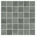 Mozaika Rako Rush tmavě šedá 30x30 cm pololesk WDM06522.1