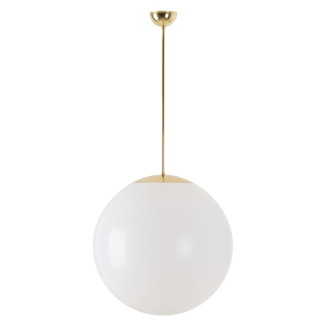 OSMONT ISI66120 ISIS P4 závěsné plastové svítidlo mosaz leštěná / bílá IP40 3000 K 41W LED DALI