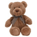 Plyšový medvídek s mašlí Toby, 23 cm, hnědá