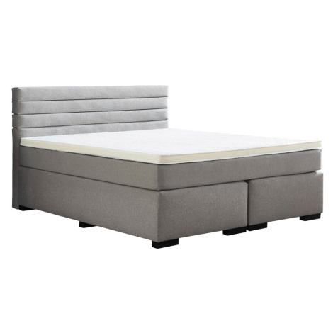 Carryhome POSTEL BOXSPRING cm, textil, světle šedá