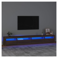 vidaXL TV skříňka s LED osvětlením hnědý dub 270 x 35 x 40 cm