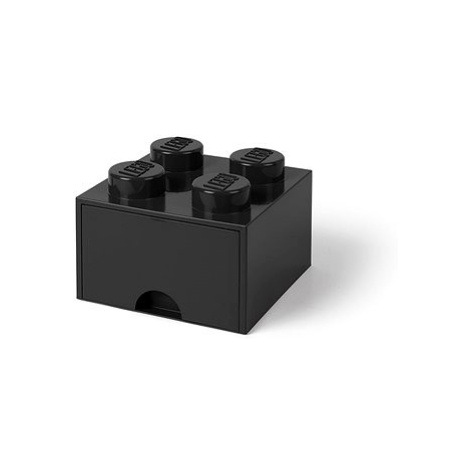 LEGO Úložný box 4 s šuplíkem - černá