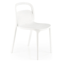 Plastová židle LESLIE — bílá