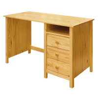 Psací stůl KORNEP — masiv borovice, 120×54×74