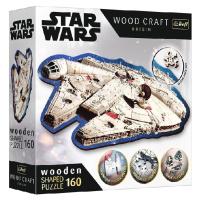 Dřevěné puzzle Star Wars Millennium Falcon 160 dílků