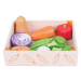 Bigjigs Toys Dřevěné hrací jídlo - Krabička se zeleninou
