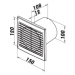 Axiální ventilátor do koupelny VENTS 100S 12V 1009005