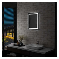 Koupelnové zrcadlo s LED světly a dotykovým senzorem 50 x 60 cm