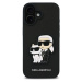 Karl Lagerfeld PU Saffiano Karl and Choupette kryt pro iPhone 16 černý