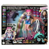 Panenka Mattel Monster High Spa Day Lagoona Blue 29 cm +škatulka Korálky