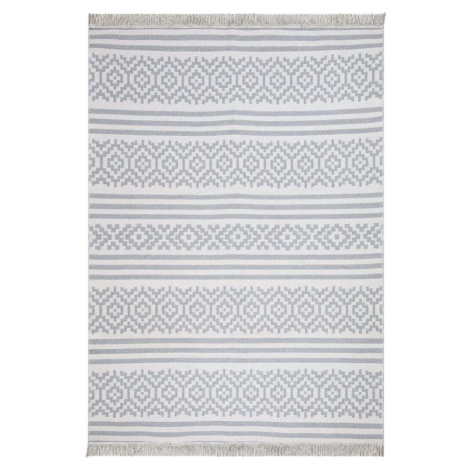 Šedo-bílý bavlněný koberec Oyo home Duo, 80 x 150 cm Oyo Concept