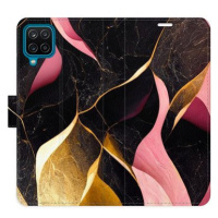 iSaprio flip pouzdro Gold Pink Marble 02 pro Samsung Galaxy A12