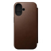 Pouzdro Nomad Modern Leather Folio, brown - iPhone 16 (NM01683285)