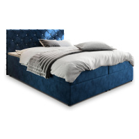 MSL Kontinentální čalouněná postel RIVOL (140 x 200 cm) Barva látky: MAGIC VELVET 2316