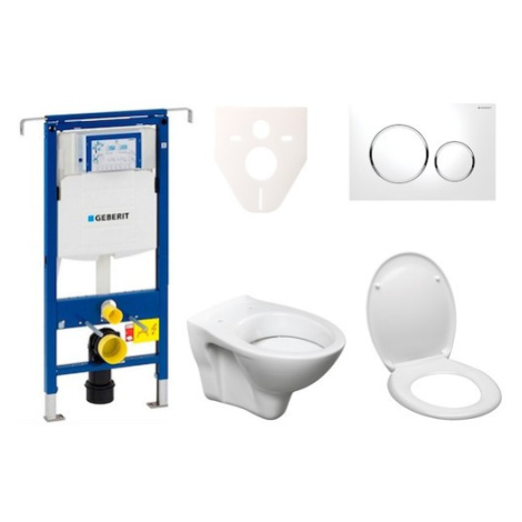 Cenově zvýhodněný závěsný WC set Geberit do lehkých stěn / předstěnová montáž+ WC S-Line S-line 