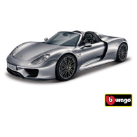 Bburago 1:24 Porsche 918 Spyder Metallic Grey, Bburago, W007343