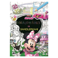 Minnie - Omalovánky se samolepkami A4+ - kniha z kategorie Omalovánky