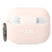 Karl Lagerfeld 3D Sil NFT Choupette pouzdro Apple Airpods Pro růžové