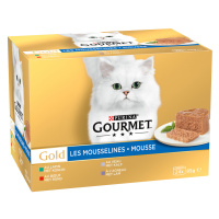 Gourmet Gold jemná paštika 24 x 85 g - masový mix (králičí, telecí, hovězí, jehněčí)