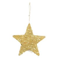 Dekoria Dekorace Golden Star 15cm, 15 x 1 cm