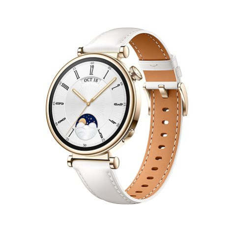 Huawei Watch GT 4 41 mm White Leather Strap
