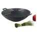 KELA Wok litinový 36 cm s příslušenstvím sada 5 ks KL-77943