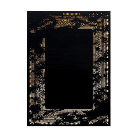 Kusový koberec Gloss 408C 86 glamour black/gold FOR LIVING