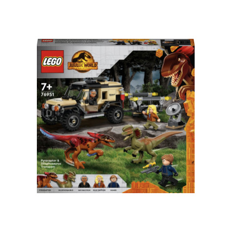 Přeprava pyroraptora a dilophosaura - LEGO Jurassic World (76951)