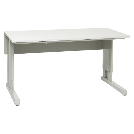 Treston Pracovní stůl CONCEPT, deska stolu ESD, ruční přestavování výšky, š x h 1500 x 750 mm
