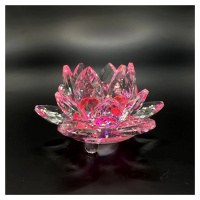 Křišťálové sklo - Lotosový květ Mini, Růžová