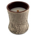 WoodWick Oheň v krbu, Svíčka keramická oválná váza, 133.2 g