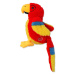 Hračka Dog Fantasy Recycled Toy papoušek pískací se šustícím ocasem