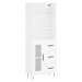 vidaXL Skříň highboard bílá 69,5 x 34 x 180 cm kompozitní dřevo